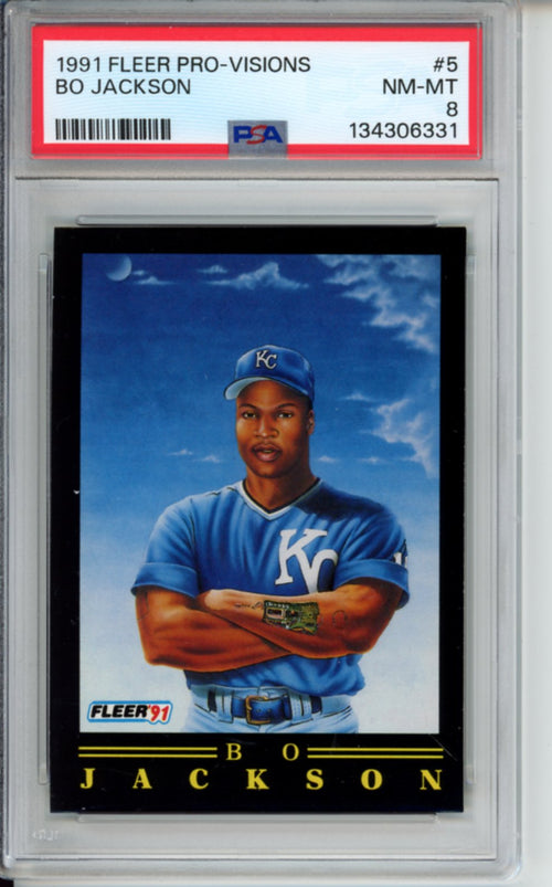 1991 Fleer Pro-Visions, Bo Jackson, #5, PSA 8