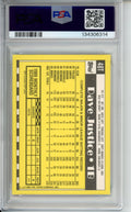 1990 Topps Traded, Dave Justice, Rookie Card, #48T, PSA 8