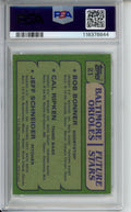 1982 Topps, Orioles Future Stars, Cal Ripken Jr., Rookie Card, #21, PSA 8