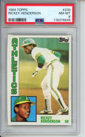 1984 Topps Rickey Henderson, #230, PSA 8
