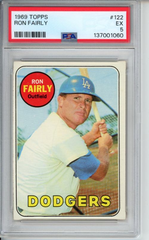 1969 Topps, Ron Fairly, #122, PSA 5
