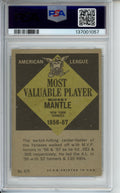 1961 Topps, MVP, Mickey Mantle, #475, PSA 5