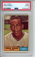 1961 Topps Ernie Banks, #350, PSA 2