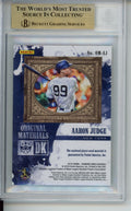 2018 Diamond Kings, DK Originals Materials, Aaron Judge, #OM-AJ, POP 1, Highest Graded, BGS 9.5