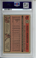 1981 Topps Ricky Henderson, #261, PSA 6