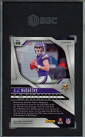 2024 Panini Prizm, Red-White-Blue Prizm, JJ McCarthy, #400, Rookie Card, SGC 8.5