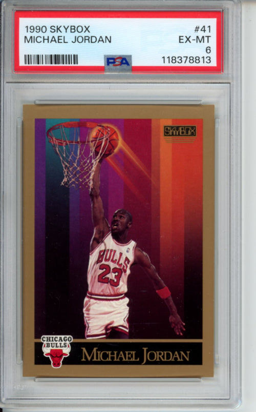 1990 Skybox Michael Jordan, #41, PSA 6